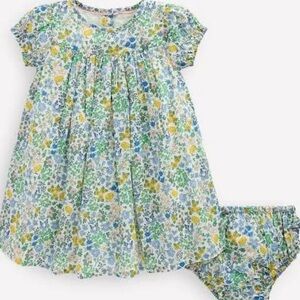 Mini Boden Gathered Dress in Chick Floral 9-12 Months